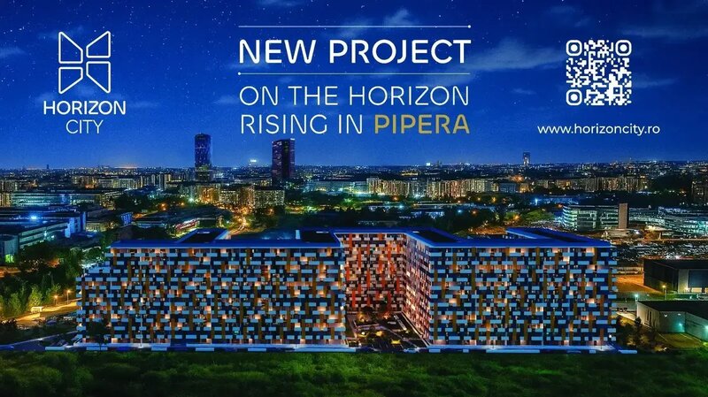 Pipera, Horizon City, 2 camere + balcon 16.51 mp + 2 parcari Klaus incluse si avans 10%