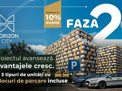 Pipera, Horizon City, 2 camere + balcon 16.51 mp + 2 parcari Klaus incluse si avans 10%